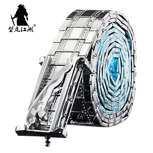 metal waistband Mens belts Stainless steel Belt goth Punk style luxury designer Gifts for men Tactical Belt self-defense Belt ma - Image 2