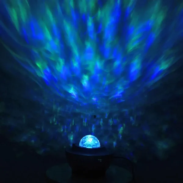 LED Galaxy Projector Ocean Wave LED Night Light Music Player Remote Star Rotating Nightlight Luminaria For Kid Bedroom Lamp - Image 6
