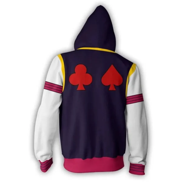 Anime HUNTER x HUNTER Hoodies Hisoka Joker Cosplay Hoody Winter Tops Cool Funny Zipper Hip Hop Streetwear - Image 2