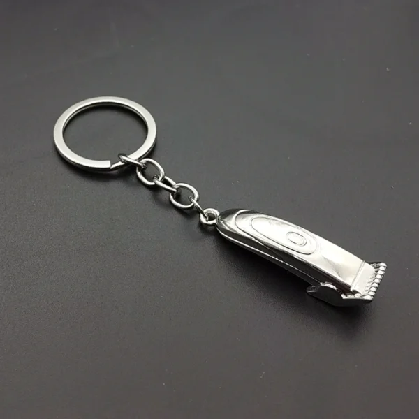 Barber Shop Hair Dresser Keychain Scissors Hair Clipper Hair dryer keychain Shaver Pendant Keyring Hair Dresser Jewellery Gift - Image 3