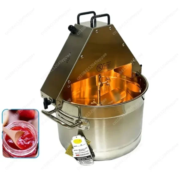 10L Commercial/Home Electric Mixer Machine Stainless Steel Pot, Jam/Sauce Cooking Mixer with Stirring Rod for Kitchen/Bakery - Image 3