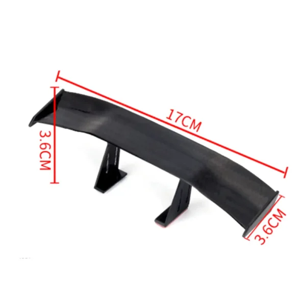 17CM Car Mini Tail Wing Carbon Fiber Look Modified Tail Wings Simple Model Auto Rear Spoiler Decoration Car Accessories - Image 5