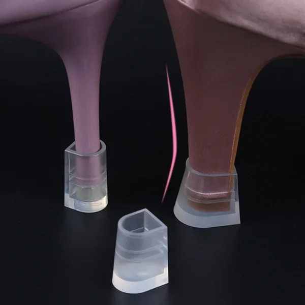 1Pair Silicone Heel Protectors Stoppers Latin Stiletto Dancing Covers Antislip High Heeler Bridal Wedding Shoes Accessories