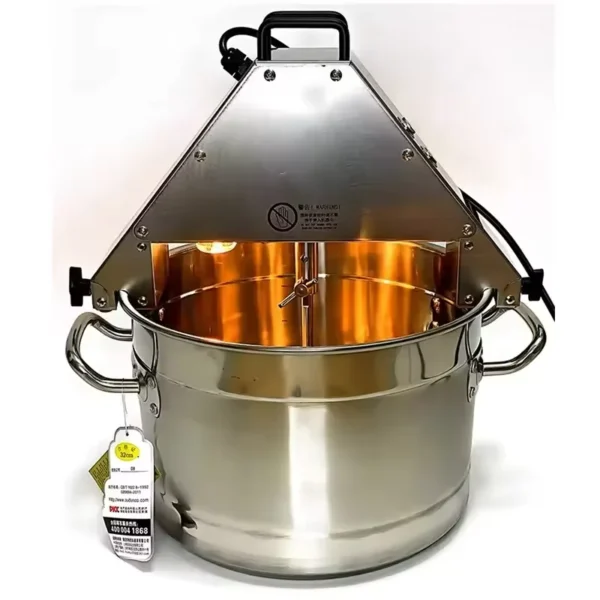 10L Commercial/Home Electric Mixer Machine Stainless Steel Pot, Jam/Sauce Cooking Mixer with Stirring Rod for Kitchen/Bakery