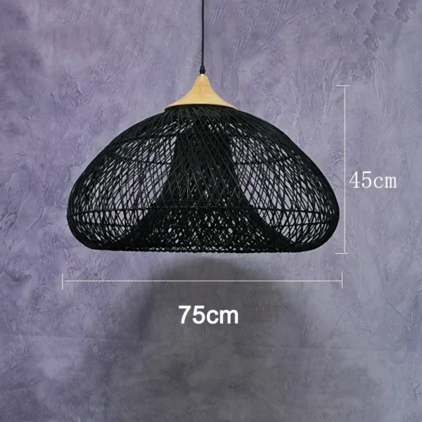 Japanese Wabi Sabi Pendant Lights Handmade Rattan Lamp for Bedroom Dining Room Restaurant Kitchen Light Fixtures Loft Luminaries - Image 2