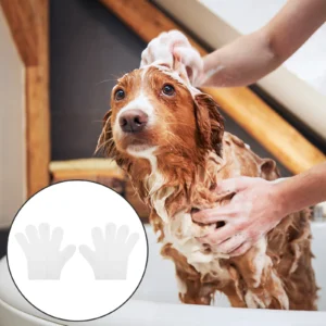 Pet Cleaning Dry for Cats Bathing Dog Washing Gloves Grooming Wipes Massage Spa Gloves Pet Glove Wipes Safe Material