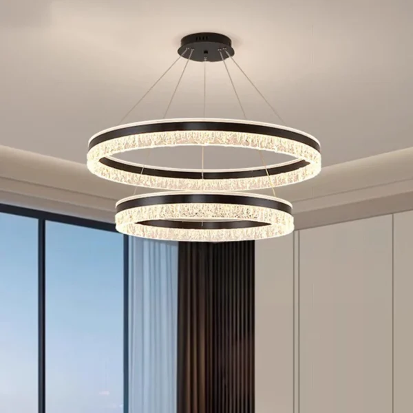 home decorationPendant lights, luxury crystal living room chandelier, dining room Pendant lamp, ceiling light, indoor lighting - Image 4