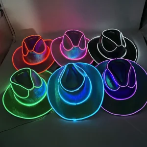 30pcs Glowing Cowboy Hat to Belgium