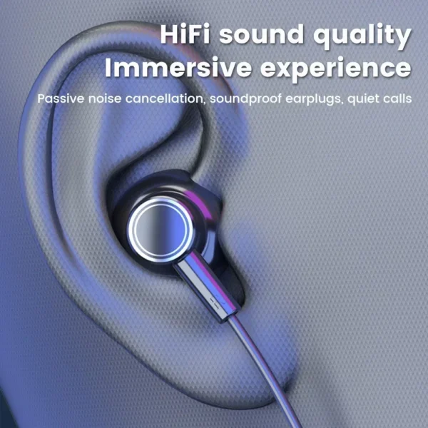 K58pro Wireless Earphones Bluetooth 5.3 Neckband Headphones Gaming LED Display HIFI Headset Sports TWS Earbuds With Mic TF Card - Image 6