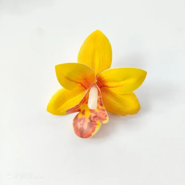 20pcs Artificial Cymbidium Orchid Flower Heads 6cm Real Touch Phalaenopsis Orchid head for DIY Floral Decoration - Image 6