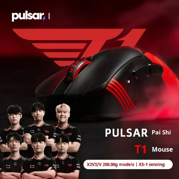 PULSAR x2v3 mini Xlite v4 mini T1 Edition Wireless Gaming Mouse XS-1 Sensor E-Sport 8khz Polling Rate for FPS CS Valorant OW COD - Image 2