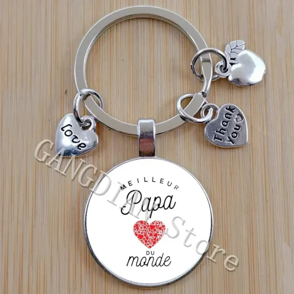 DIY keychain, the best French printed keychain in the world for fathers as a holiday birthday gift - Image 5