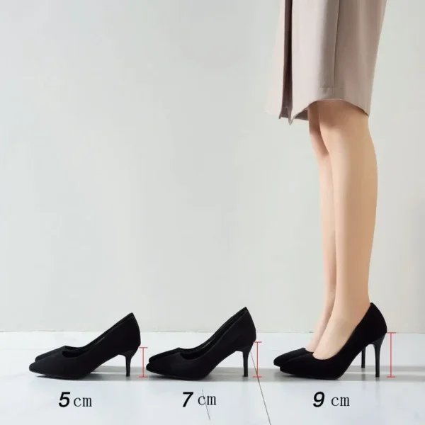 Woman Pumps New High Heels Stiletto Pump Single Shoes Female Office Shoes Ladies Black Pointed Toe Sexy Party Wedding Shoes - Image 3