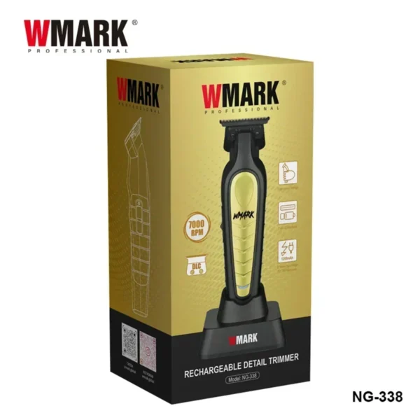 WMARK NG-338 Hair Trimmer for Men DLC Blade with Base Charger Cordless Professional Finishing Machine Hair Cutting Hair Clipper - Image 5