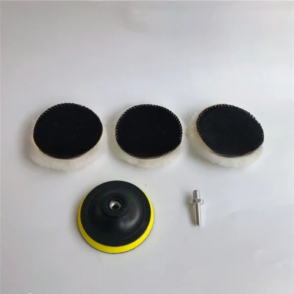 5pcs/ Set Self-adhesive Polishing Disc Pad Car Beauty Polishing Car Paint Care Waxing Cleaning Wool Set Auto Beauty Accessories - Image 3
