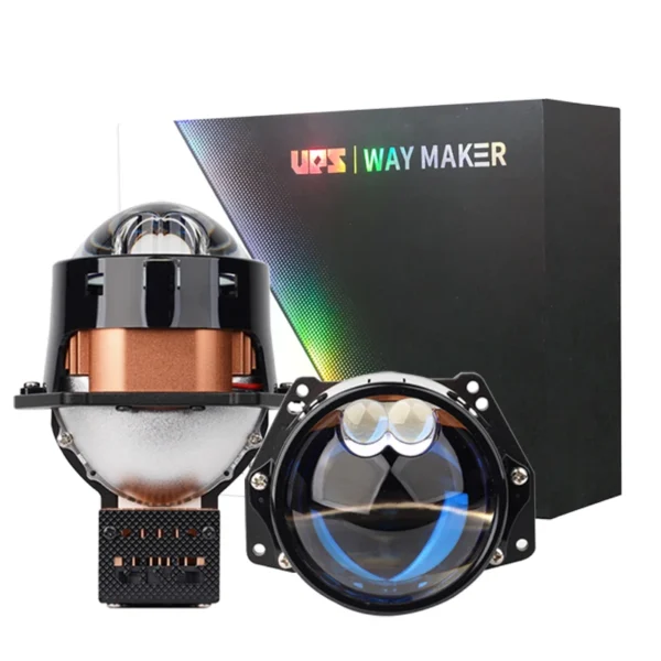 S600 Prism Double laser lens WAY MAKER Bi led 55W 80W high power led projector blue lens 6000K