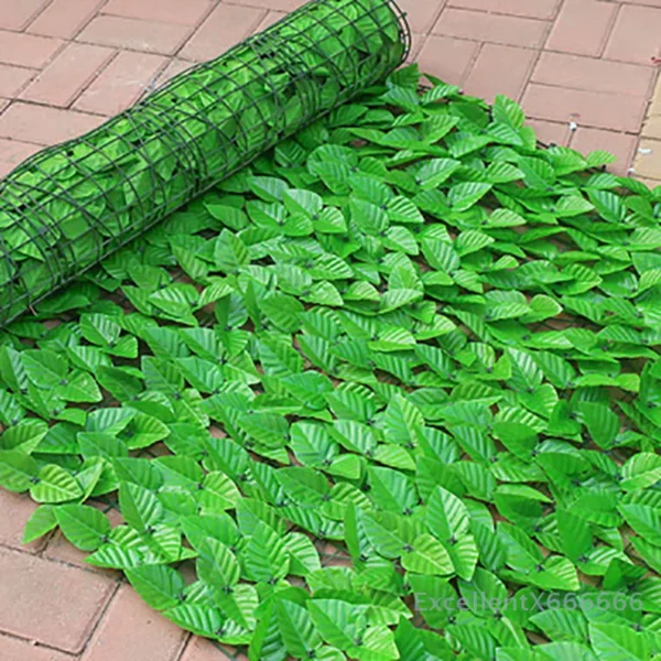 For Home Outdoor Garden Balcony Decoration 0.5X3m Artificial Ivy Hedge Green Leaf Fence Panels Faux Privacy Fence Screen - Image 2