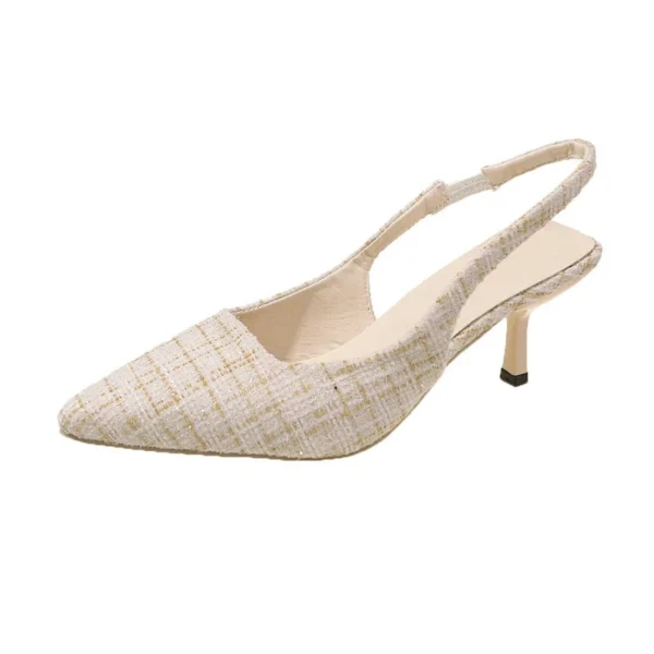 2025 Women's Fashion High Heel Sandals Slim Stiletto Pointed Toe Slip-On Summer Party & Daily Wear Covered-Toe Dress Shoes - Image 6