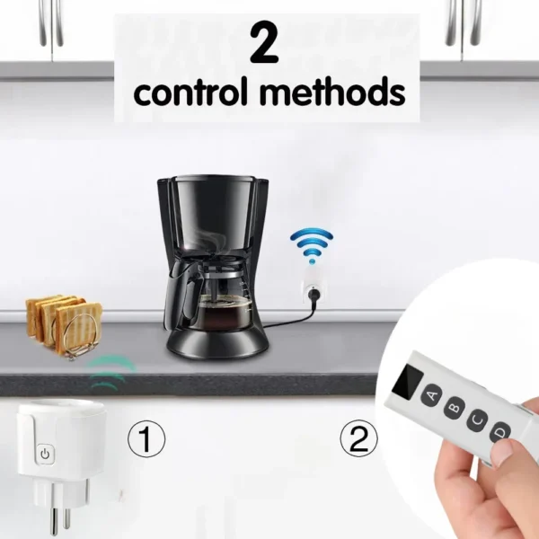 Wireless Remote Control Socket Switch Remote ON OFF Electrical Outlets 220V 4000W 15A EU FR Plug for Home Appliance Fan Light - Image 4