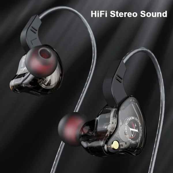 X2 3.5MM in-Ear Earbuds Wired Earphones HIFI Stereo Sound Bass Sports Headphones Subwoofer Game Headsets for PC Xiaomi Huawei - Image 3