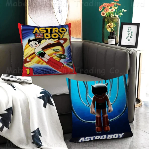 Anime Astro Boy Cushion Cover Car Throw Pillow Case For Sofa Car Christmas Gift 40x40cm 45x45cm - Image 2