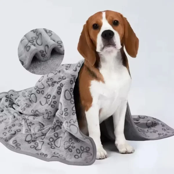 Cat Dogs Puppy Pet Blanket,Soft Fluffy High Quality Bath Towel , Cute Cartoon Pattern Pet Mat Warm and Comfortable Blanket
