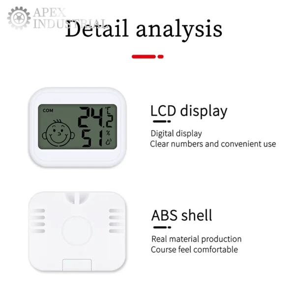 Mini LCD Digital Thermometer Hygrometer Indoor Room Electronic Temperature Humidity Meter Sensor Gauge Weather Station for Home - Image 2