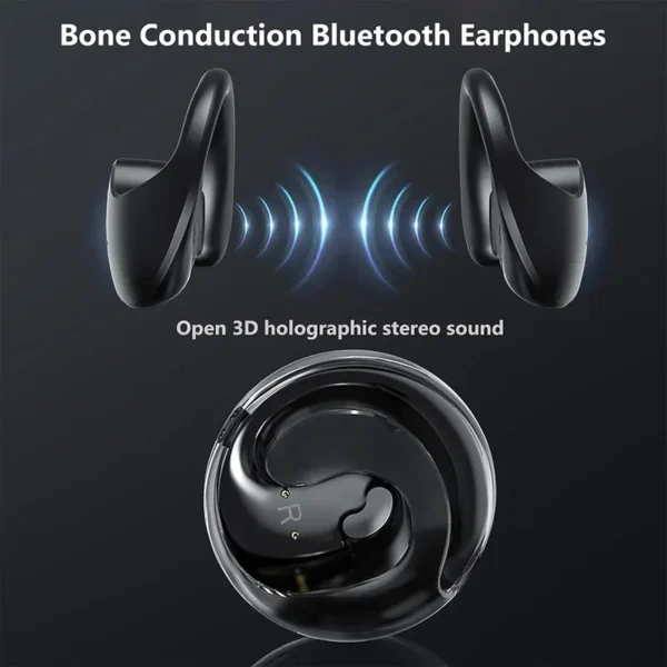 ERSHEN Headphones Bone Conduction Earphone Open Ear Sports Bluetooth Headphones Wireless Earbuds With Noise Cancellation - Image 2