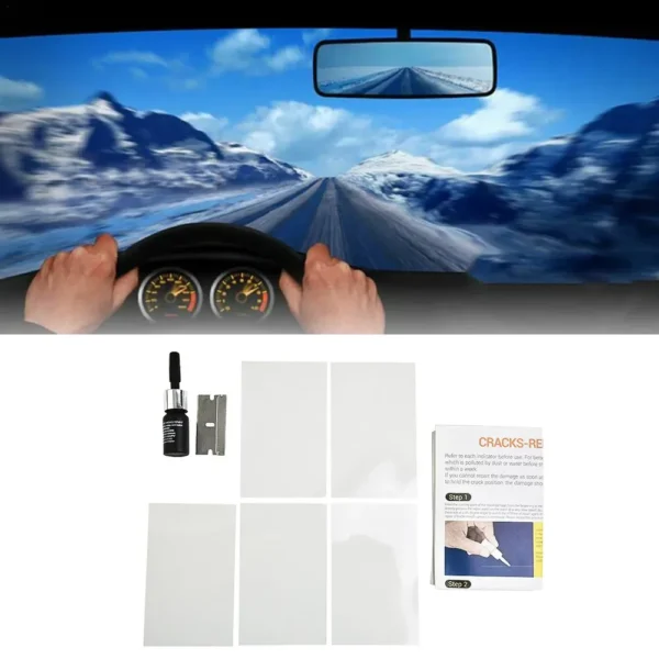 Car Windshield Windscreen Glass Repair Resin Kit Auto Vehicle Casement Fix Tool Car Windshield Cracked Repair Glue - Image 3