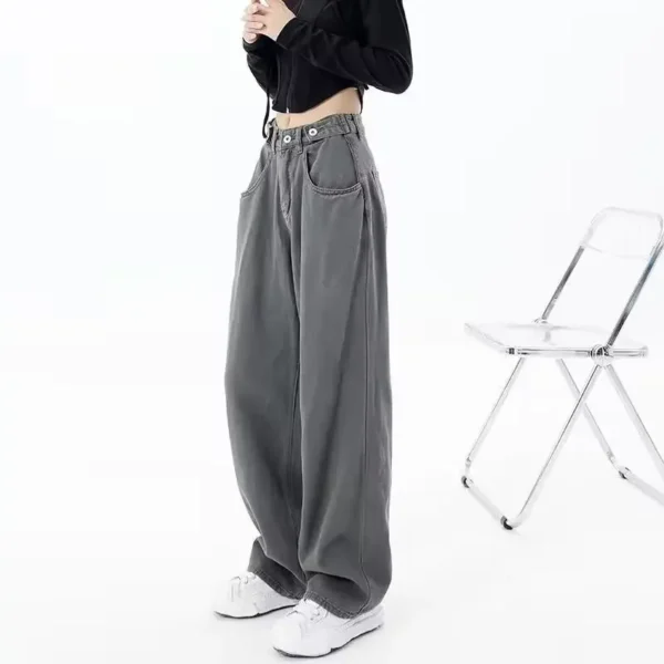 Autumn Winter American Vintage Women Flare Jeans Camouflage High Waist Street Casual Trousers Baggy Hip-hop Denim Pants Y2K - Image 4