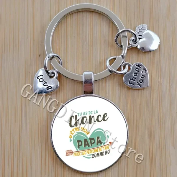 DIY keychain, the best French printed keychain in the world for fathers as a holiday birthday gift - Image 4