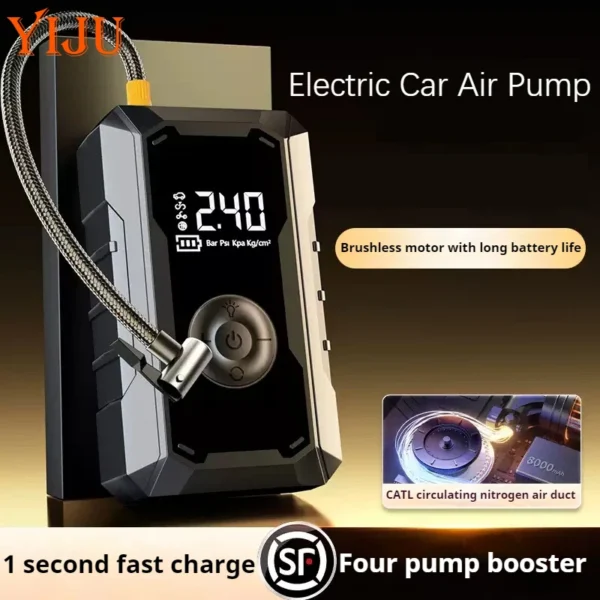 Smart Air Compressor 12V Digital Air Pump 150PSI Car Tire Inflator Wireless Air Compressor for Vehicle Truck Motorbike Balls - Image 2