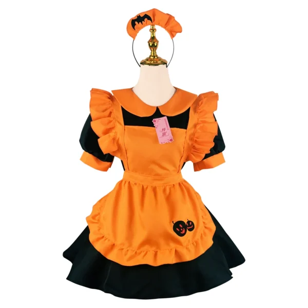 Halloween Vampire Pumpkin Cosplay Costume Lolita Maid Costumes ladies Animation Show Dress Halloween Costumes for Adult Women - Image 5