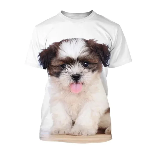 Trendy new 3D cat print round neck T-shirt, quick-drying breathable top, slim, fashionable and cool for men and women - Image 2