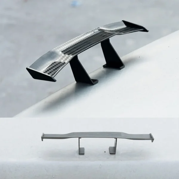 17CM Car Mini Tail Wing Carbon Fiber Look Modified Tail Wings Simple Model Auto Rear Spoiler Decoration Car Accessories - Image 6