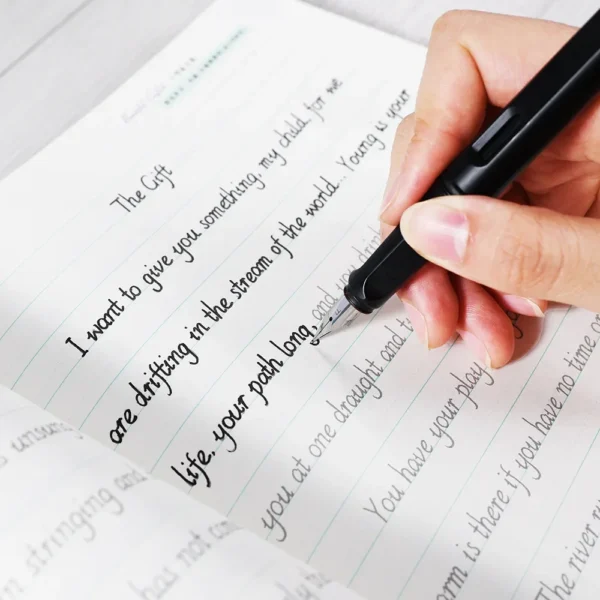 English Copybook for Calligraphy Books for Adult Word Handwriting Italian Italic Round Printitalian English Practice Book - Image 4