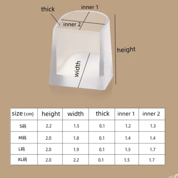 Anti-slip High Heel Silicone Protectors,Latin Stiletto Dance Covers,Shoe Care Kit Cap - Image 2