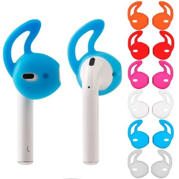 1 Pair Silicone Earphone Holder Prevent Falling Off Anti Drop Silicone Earbud Covers Non-Slip Anti Falling Protector Earphone