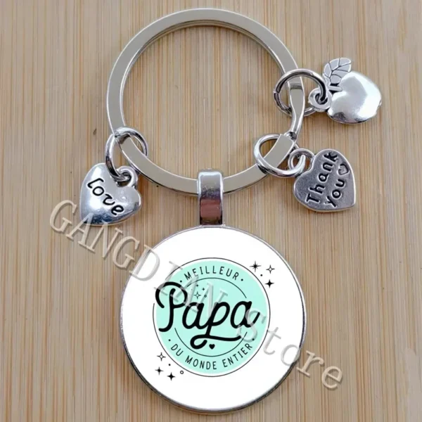 DIY keychain, the best French printed keychain in the world for fathers as a holiday birthday gift - Image 2