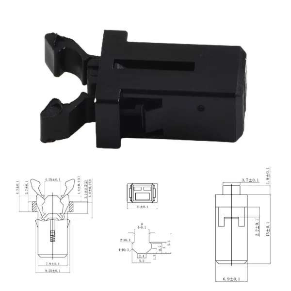 1PC Car Sunglasses Holder Catch Latch Storage Box Lid Switch Overhead Console Roof Clip Auto Interior Accessories - Image 5