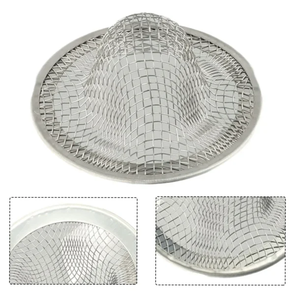 1pc Kitchen Stainless Steel Mesh Sink Strainer Bath/Bathroom Sink Shower Drain Filter Cover Hair Catcher Home Hardware Tool - Image 5
