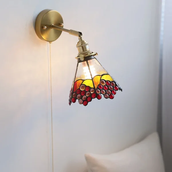 IWHD Up Down Rotate LED Wall Lamp Switch Modern Nordic Colorful Glass Living Room Bathroom Lights Above Mirror Applique Murale - Image 5