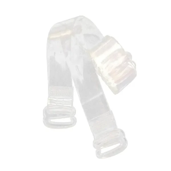 1Pair Invisible Bra Strap Elastic Shoulder Belt Transparent Non-Slip Plastic 1cm - Image 5