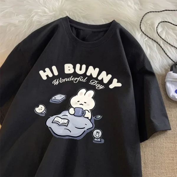New Trendy Men O-Neck Short Sleeved Women T-shirts Teenager Aesthetic Valuepure High Quality Cotton Fashionable Casual Wear Tops