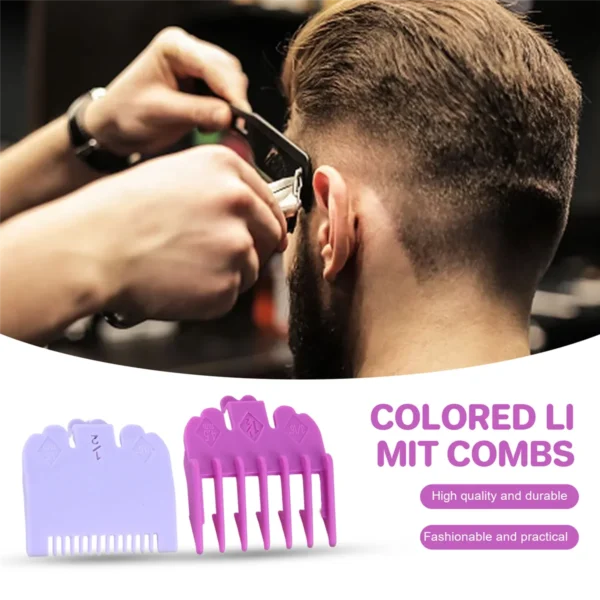 M08K 2Pcs/Set Hair Clipper Guide Comb Beard Trimmer Comb Trimmer Head Shaver Comb Replacement Clipper Blade Cutter Sleeve - Image 4