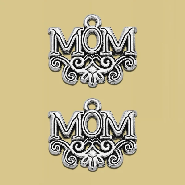 10pcs/lots Mother’s Day Super Mom Charms Mama Grandma Pendants For Diy Necklace Keychain Jewelry Making Supplies Accessories - Image 5