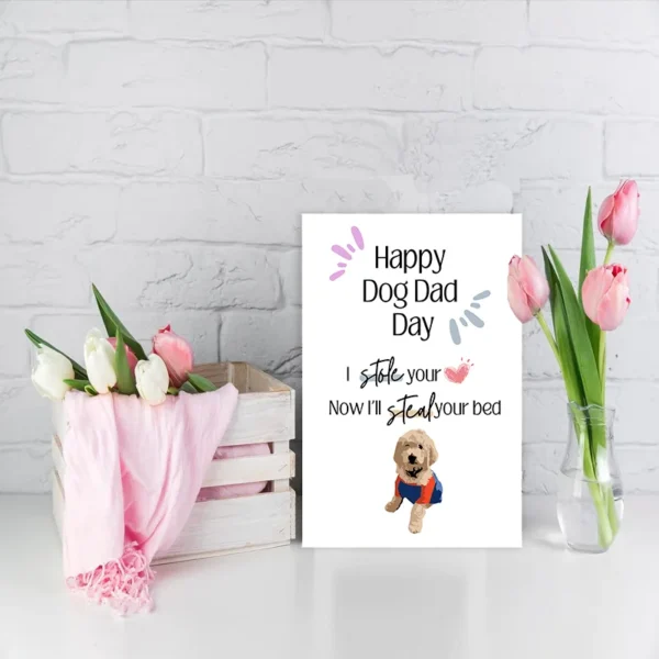1 pc Funny Father’s Day Card for Dog Dads Creative Cards. The perfect gift for your pet family. - Image 6
