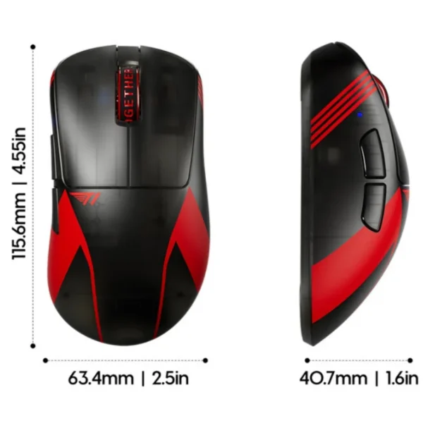 Pulsar X T1 Wireless Mouse Xlitev4 X2v3 Gaming Xs-1 Sensing 8k 32000dpi Ergonomics Lightweight E-sport 8000hz 32000DPI FPS - Image 2