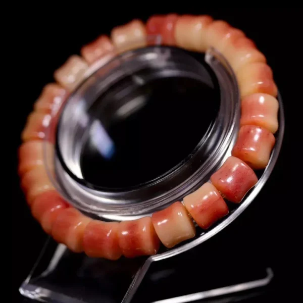 Natural Full Blood Camel Bone Bracelet Wheel Old Bucket Beads Fidelity Bone Art Hand String Collection High-end Wen Play Men's - Image 6