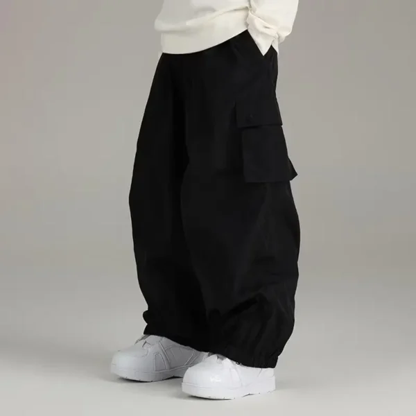 Mens Baggy Cargo Ski Pants Super Baggy Snowboard Snow Pant Women Insulated Loose Pant Sports Waterproof - Image 2